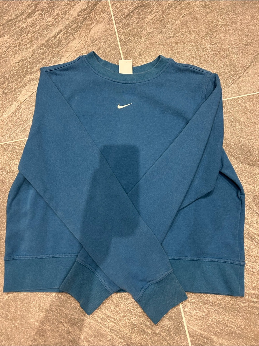 Nike Women's Teal Crewneck with Mini Swoosh